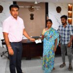 షార్ట్ సర్క్యూట్ తో గుడిసె దగ్ధం .