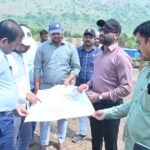 హైవేబ్రిడ్జి నిర్మాణానికి భూసేకరణపై క్షేత్రస్థాయిలో పరిశీలన